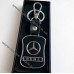 Авто брелок Мерседес (Mercedes) для ключів зі шкір.вставкою, брелоки автомобільні на подарунок